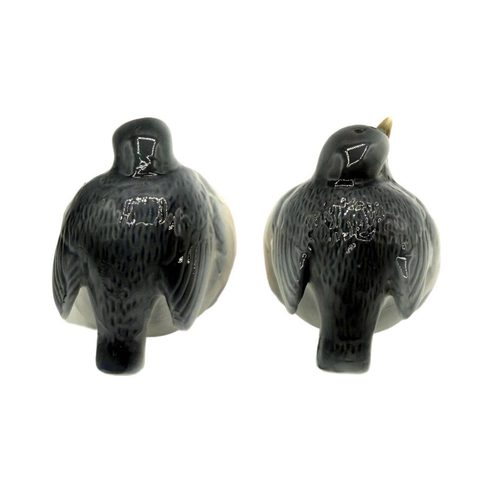 Antique Vintage Bone China Chubby Baby Bird Salt & Pepper Shakers - Picture 4 of 6